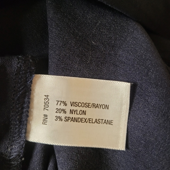 Orvis Pull on Style Navy Blue Stretch Pants sz 10 - Picture 7 of 9